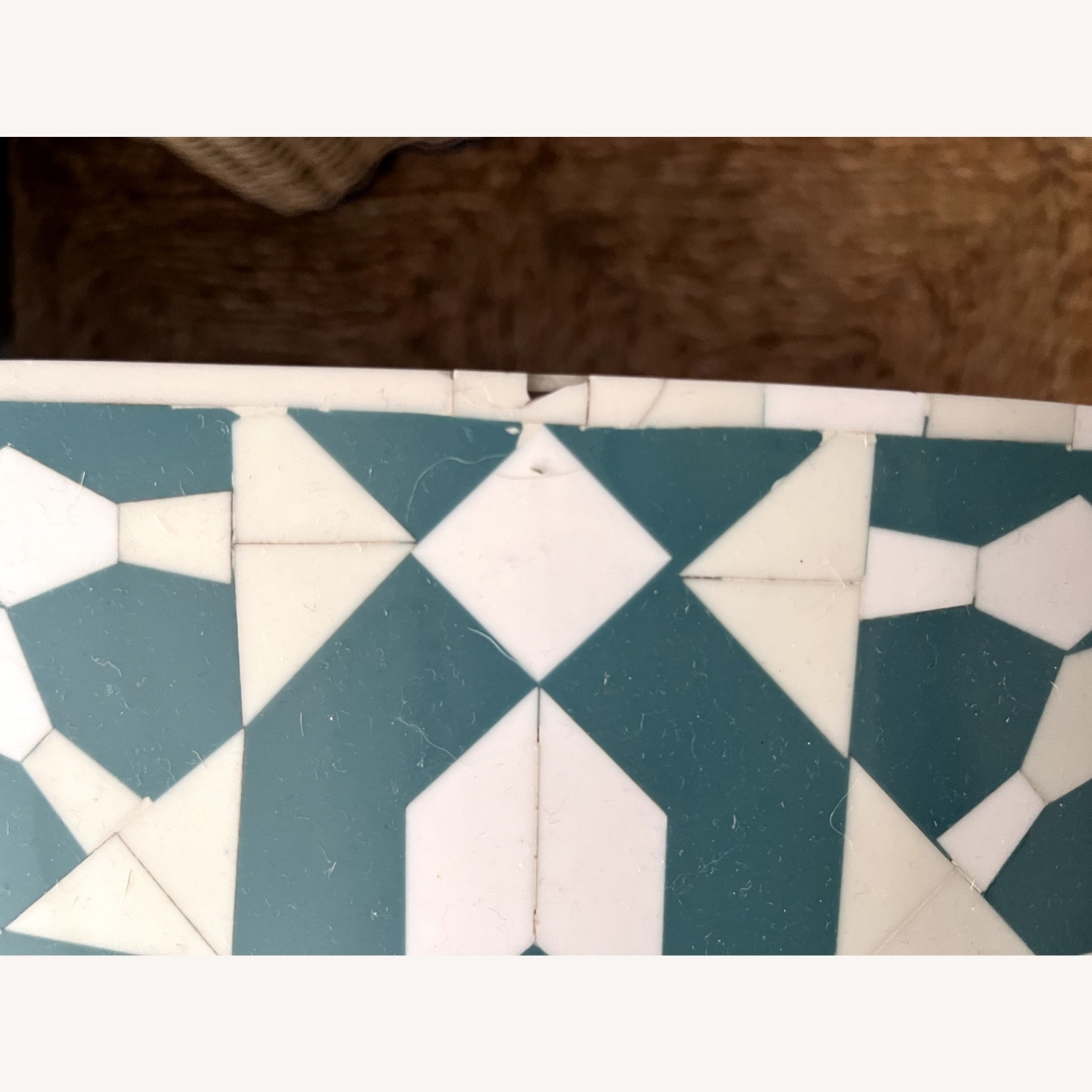 Anthropologie Bone Inlay Green Coffee Table - image-4