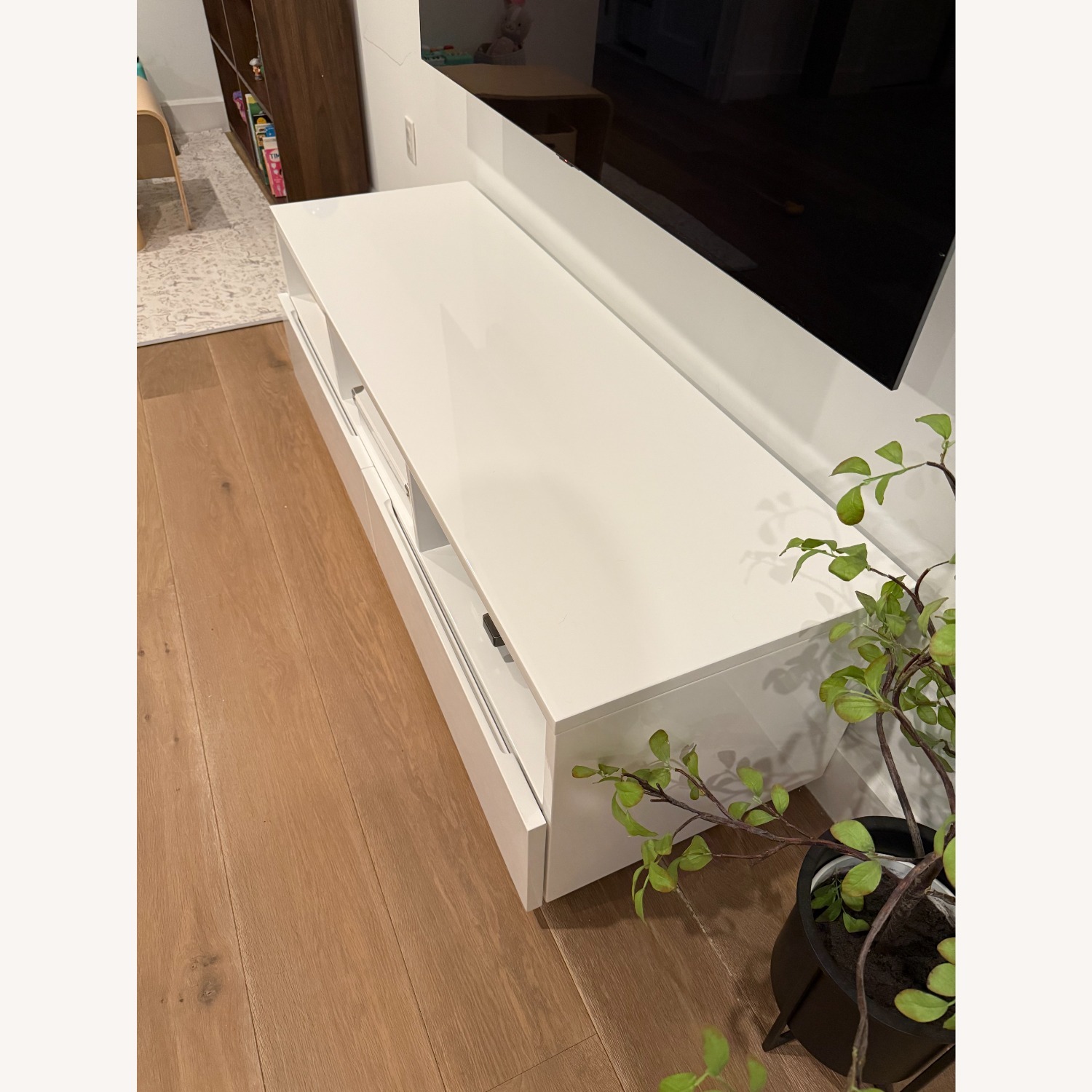 CB2 White Media Storage - image-4