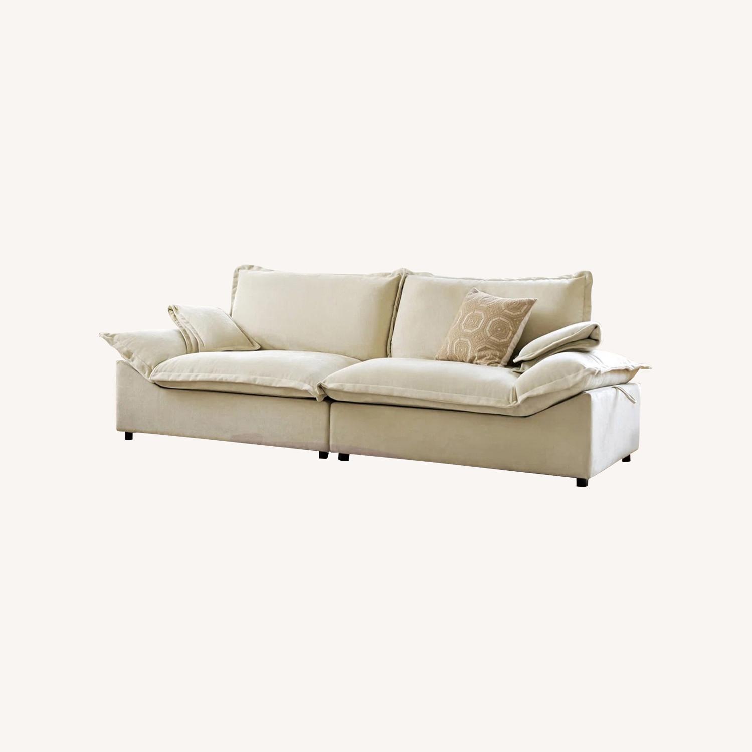 Home Depot Natural 2 Seater Sofa - image-0