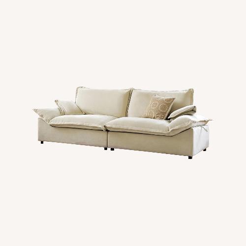 Used Home Depot Natural 2 Seater Sofa for sale on AptDeco