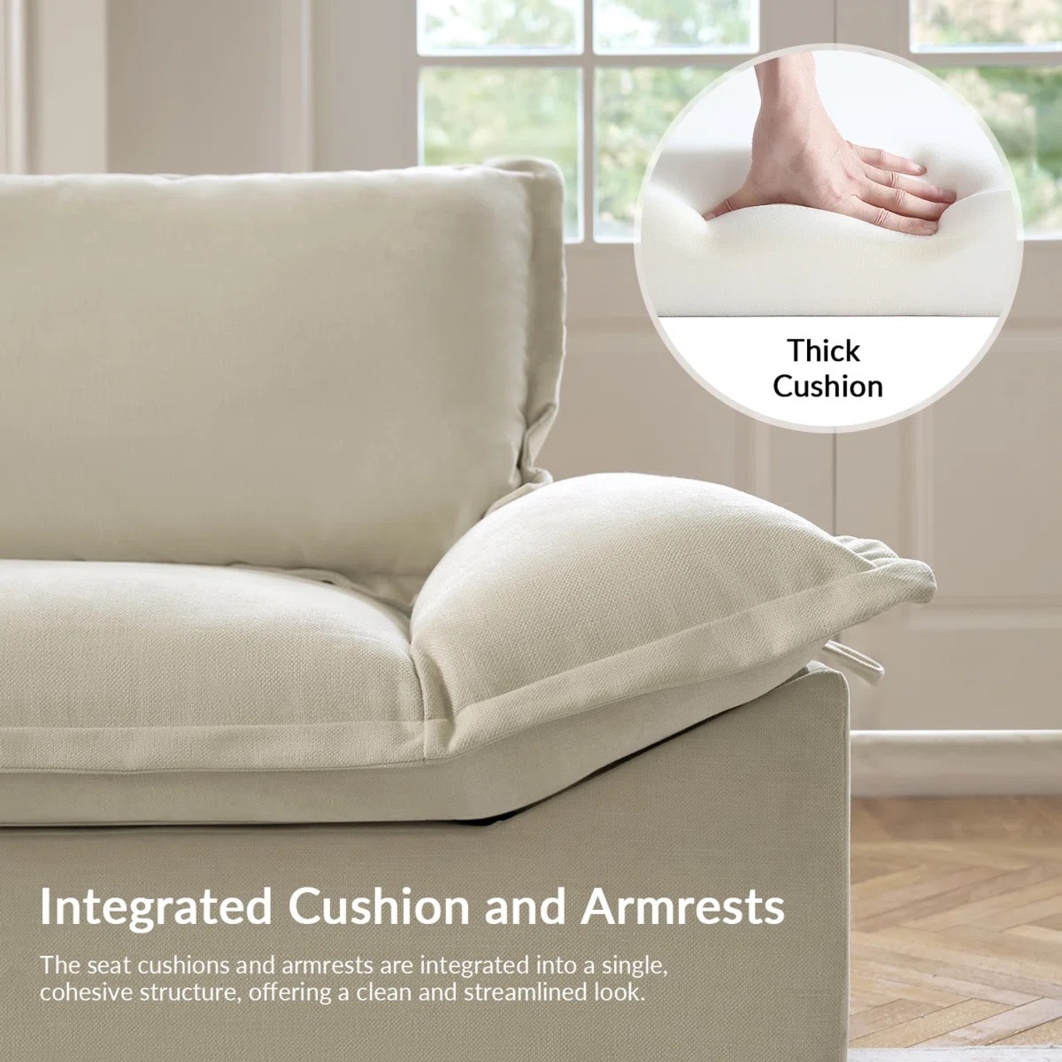 Home Depot Natural 2 Seater Sofa - image-7