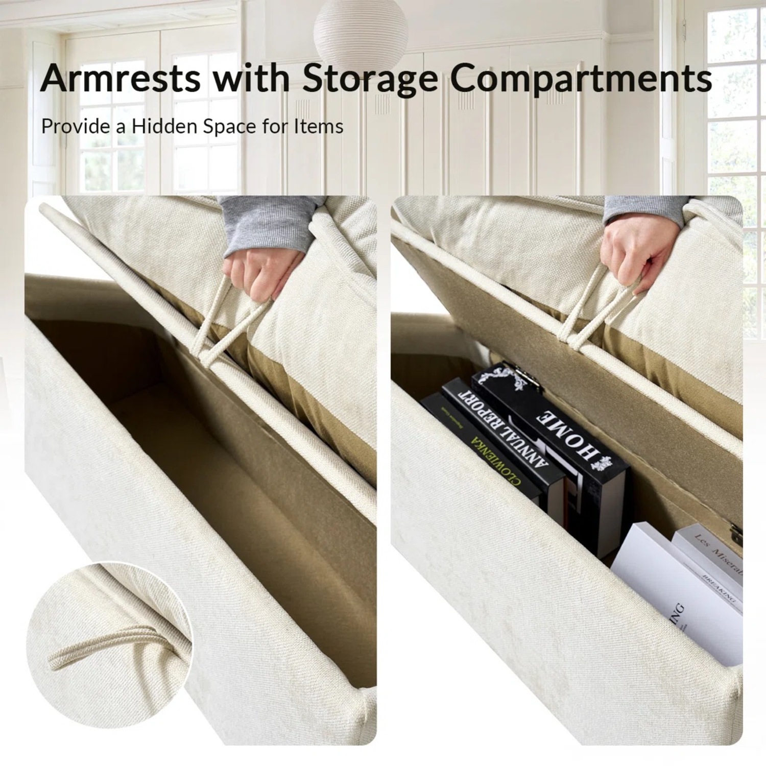 Home Depot Natural 2 Seater Sofa - image-6