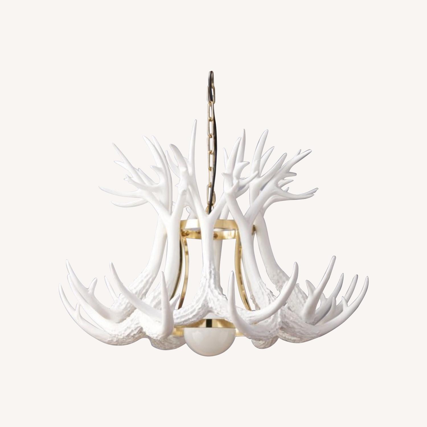 Pottery Barn Antler Pendant Light - image-0