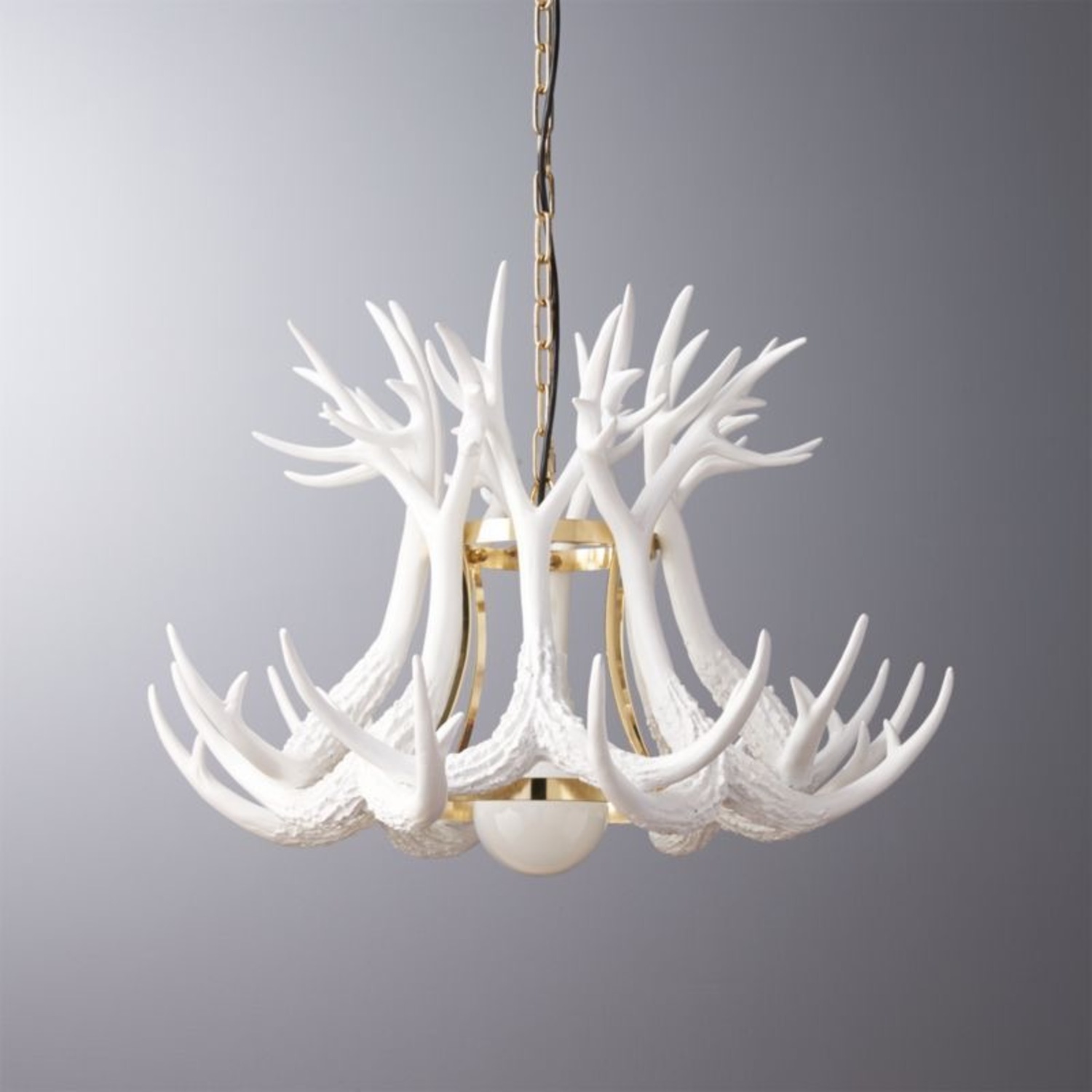 Pottery Barn Antler Pendant Light - image-1