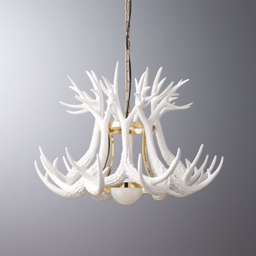 Used Pottery Barn Antler Pendant Light for sale on AptDeco