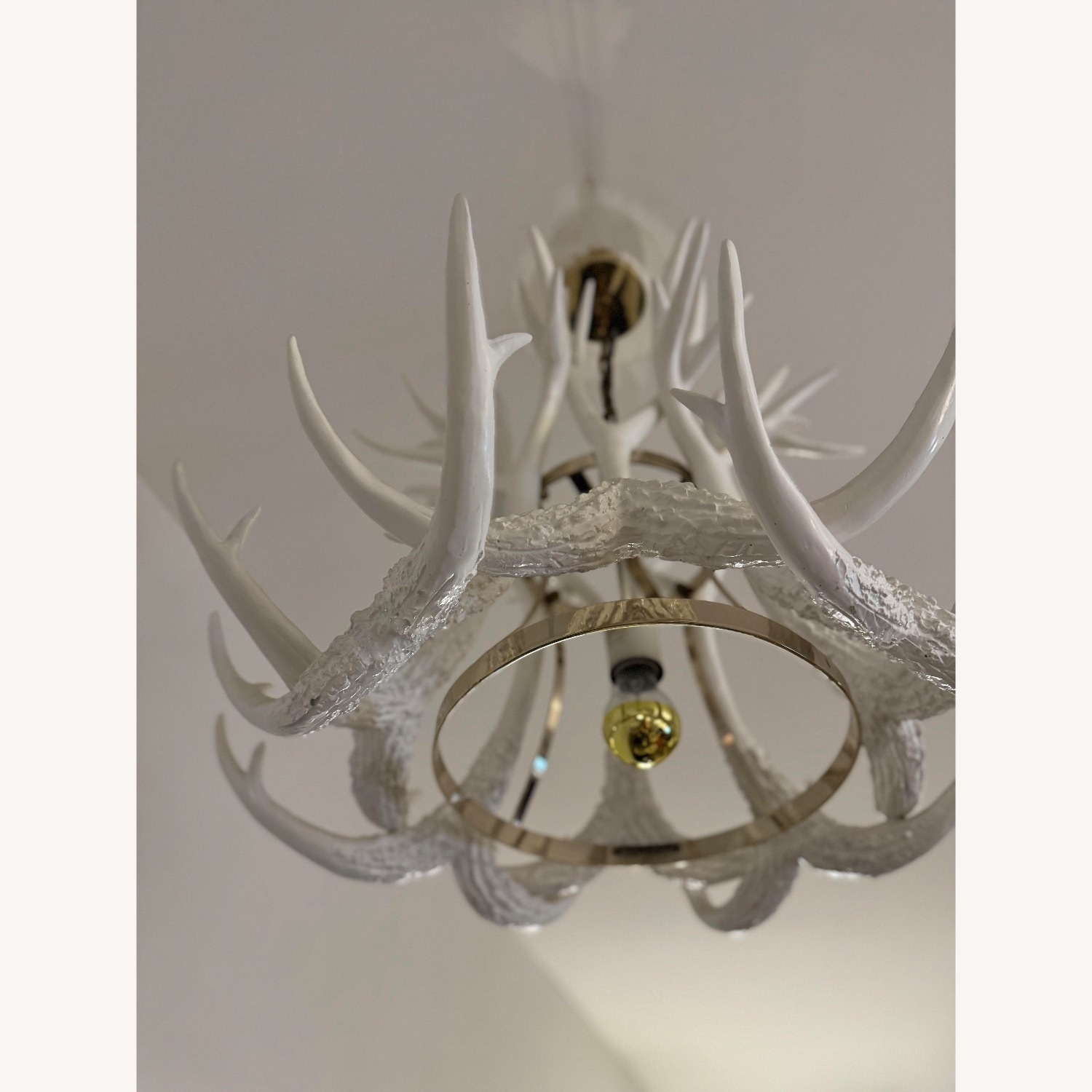 Pottery Barn Antler Pendant Light - image-2