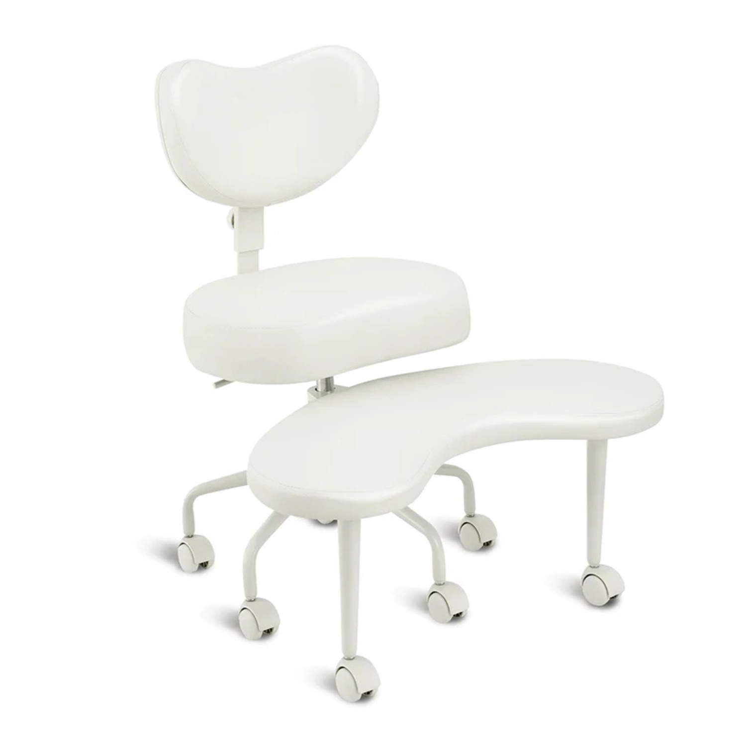 Pipersong Pro White Faux Leather Office Chair - image-8