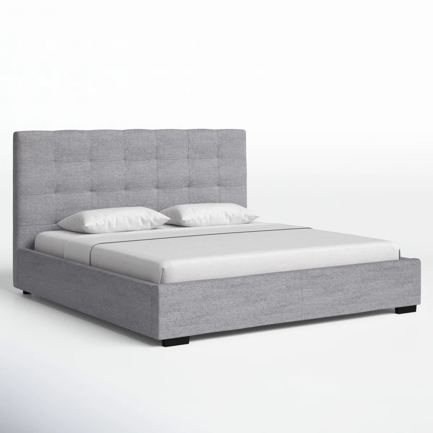 Joss & Main Light Gray Queen Storage Bed - image-4