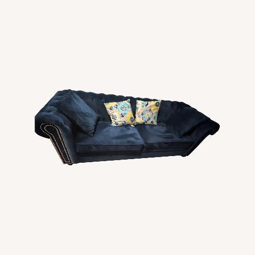 Used Velvet Tufted Sofa  for sale on AptDeco