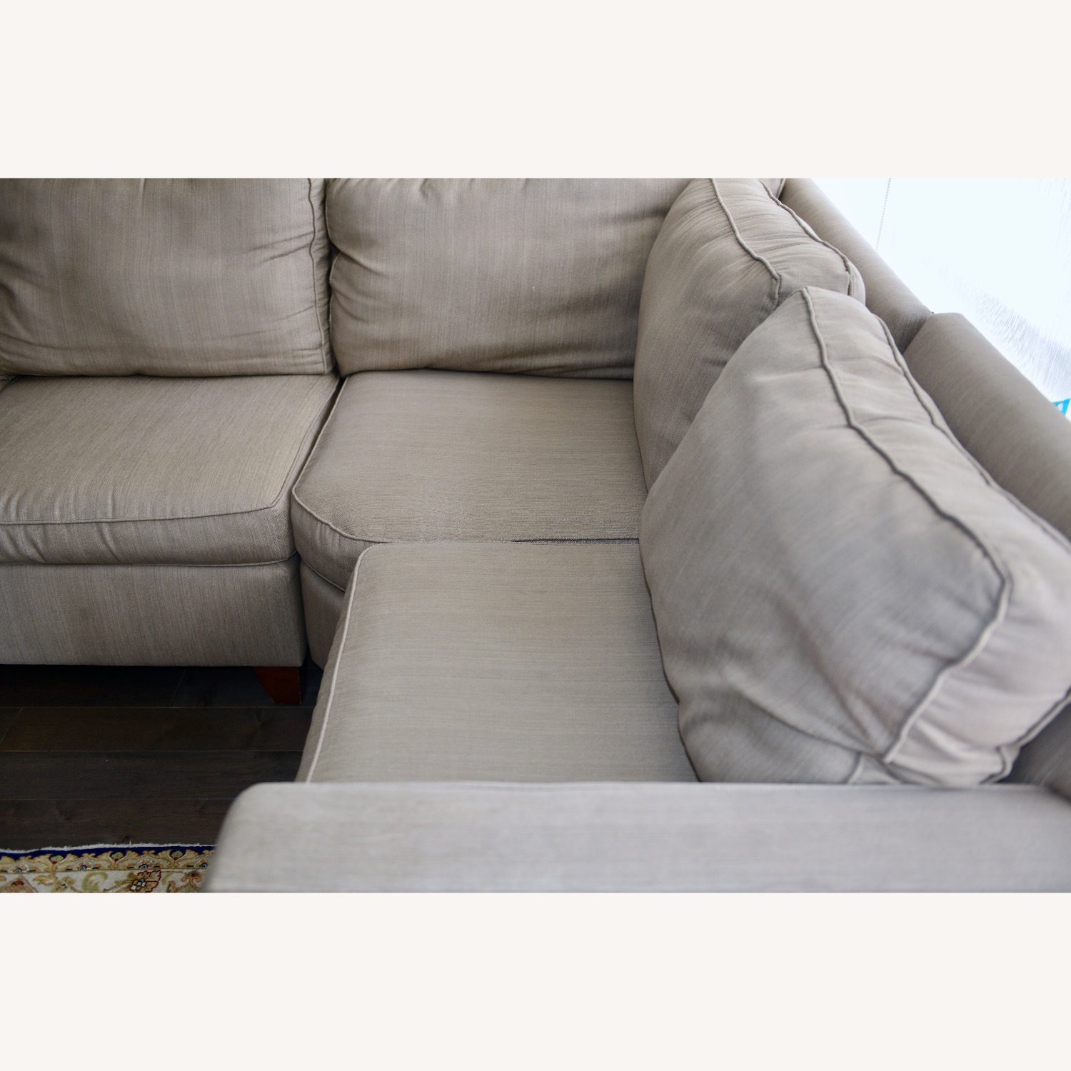 Pottery Barn Cameron Light Brown 2 Piece Sectional - image-7