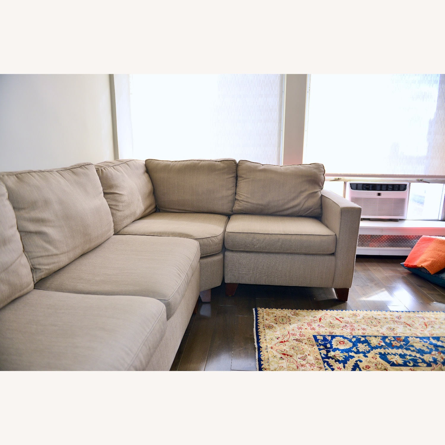 Pottery Barn Cameron Light Brown 2 Piece Sectional - image-8