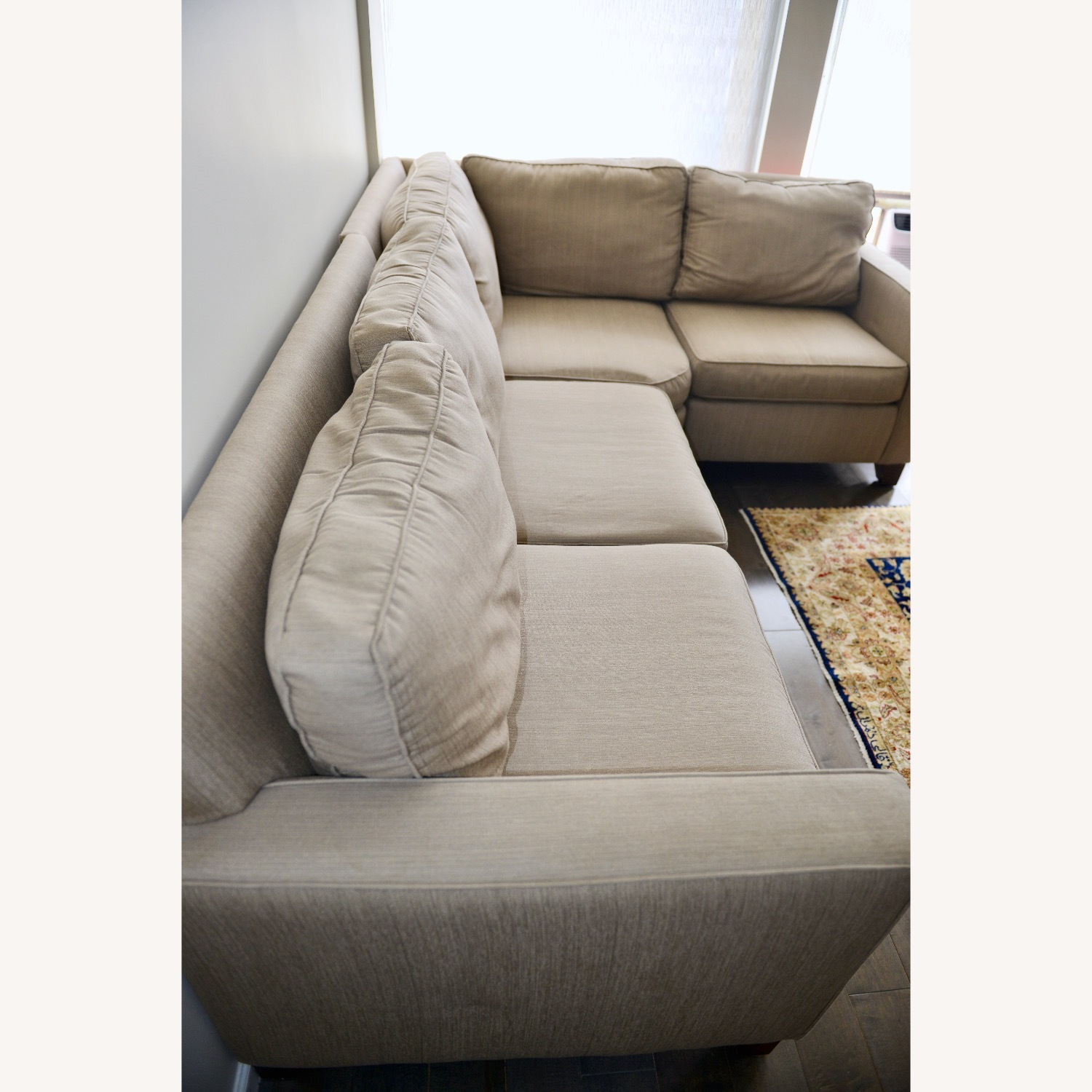 Pottery Barn Cameron Light Brown 2 Piece Sectional - image-3