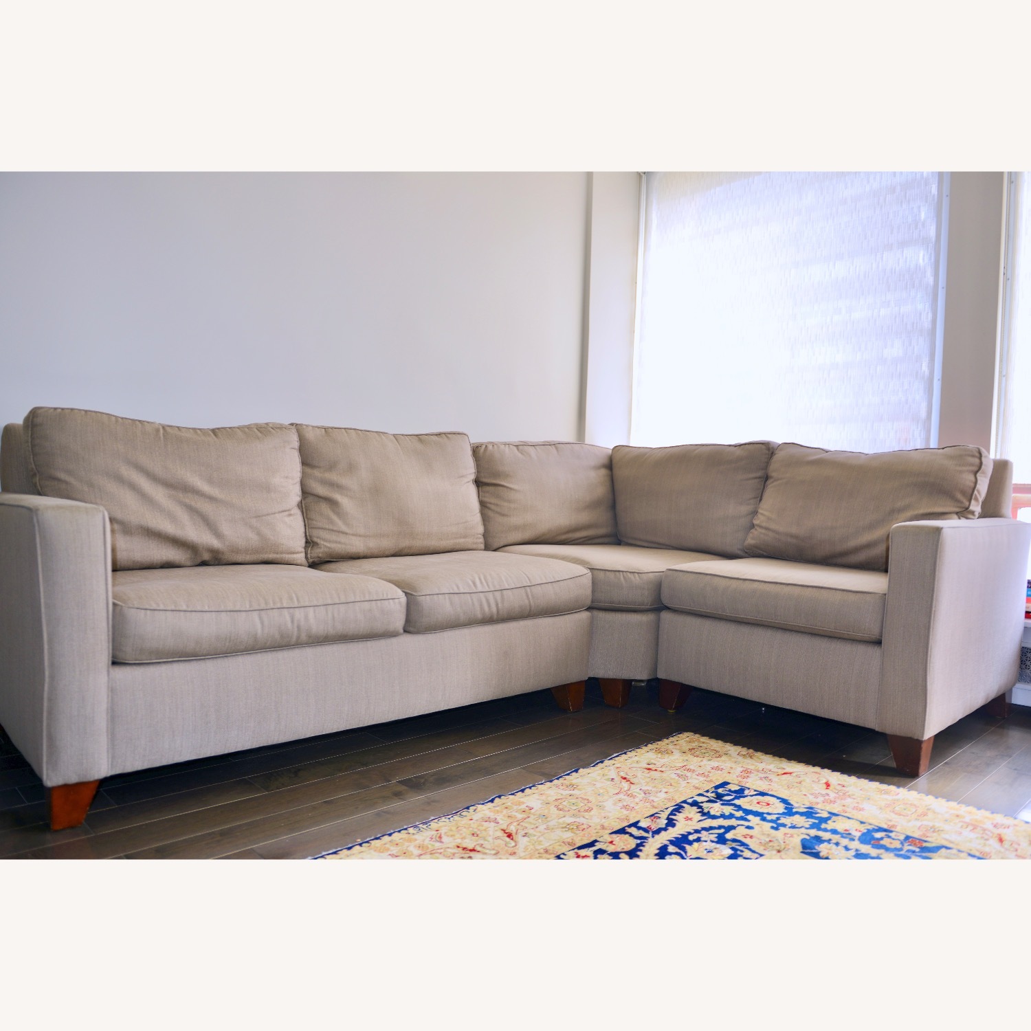 Pottery Barn Cameron Light Brown 2 Piece Sectional - image-2