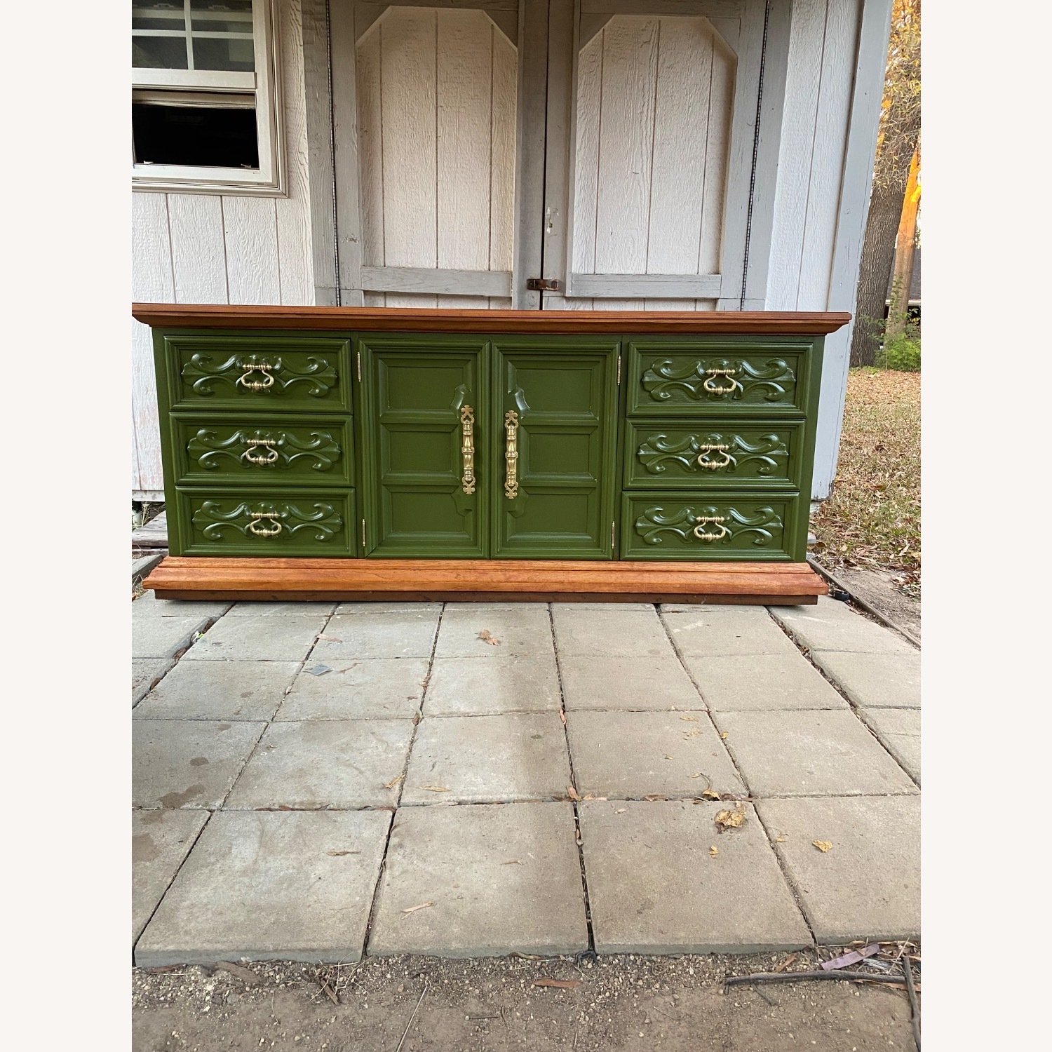 Drexel Valero Green Wood Dresser - image-5
