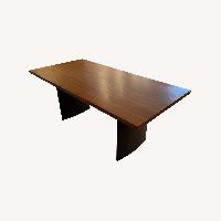 West Elm Dark Brown Wood Dining Table