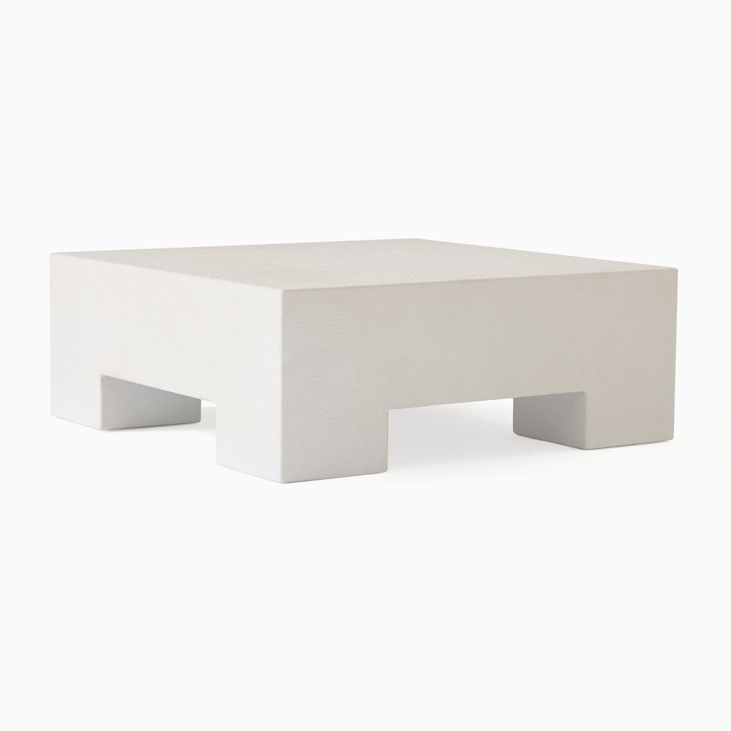 West Elm White Wood Coffee Table - image-5