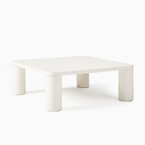 Used West Elm White Wood Coffee Table for sale on AptDeco