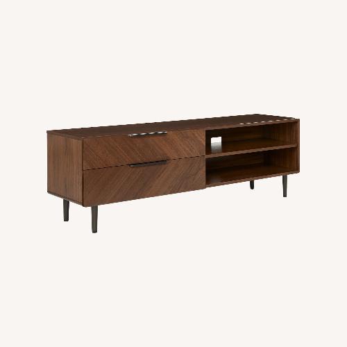 Used Article Dark Brown Wood Coffee Table for sale on AptDeco