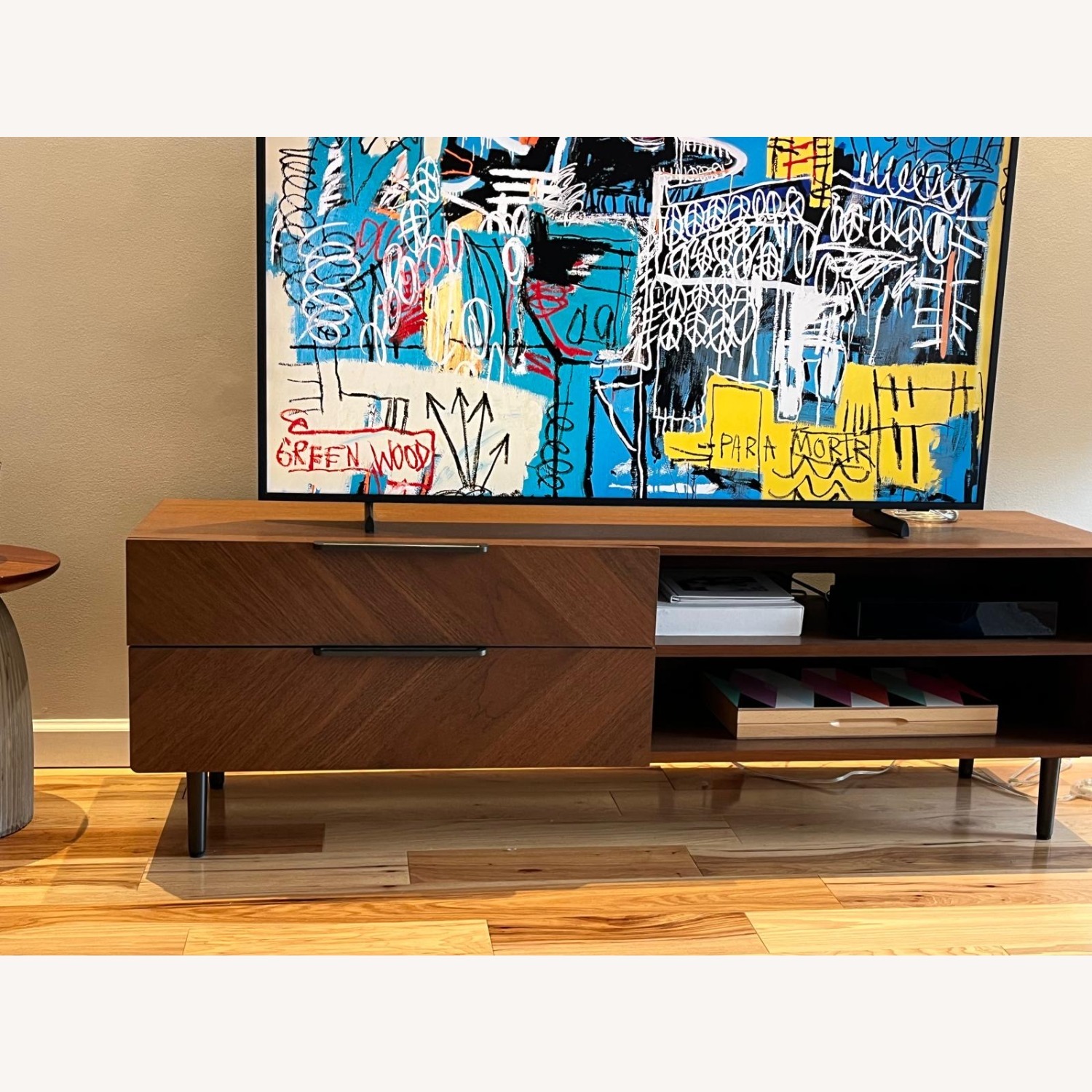 Article Dark Brown Wood Coffee Table - image-1