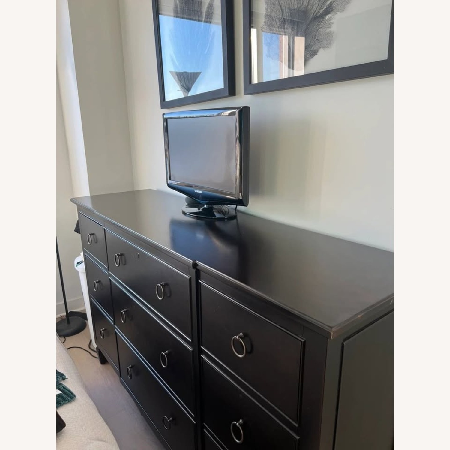 Universal Furniture Black Wood Dresser - image-1