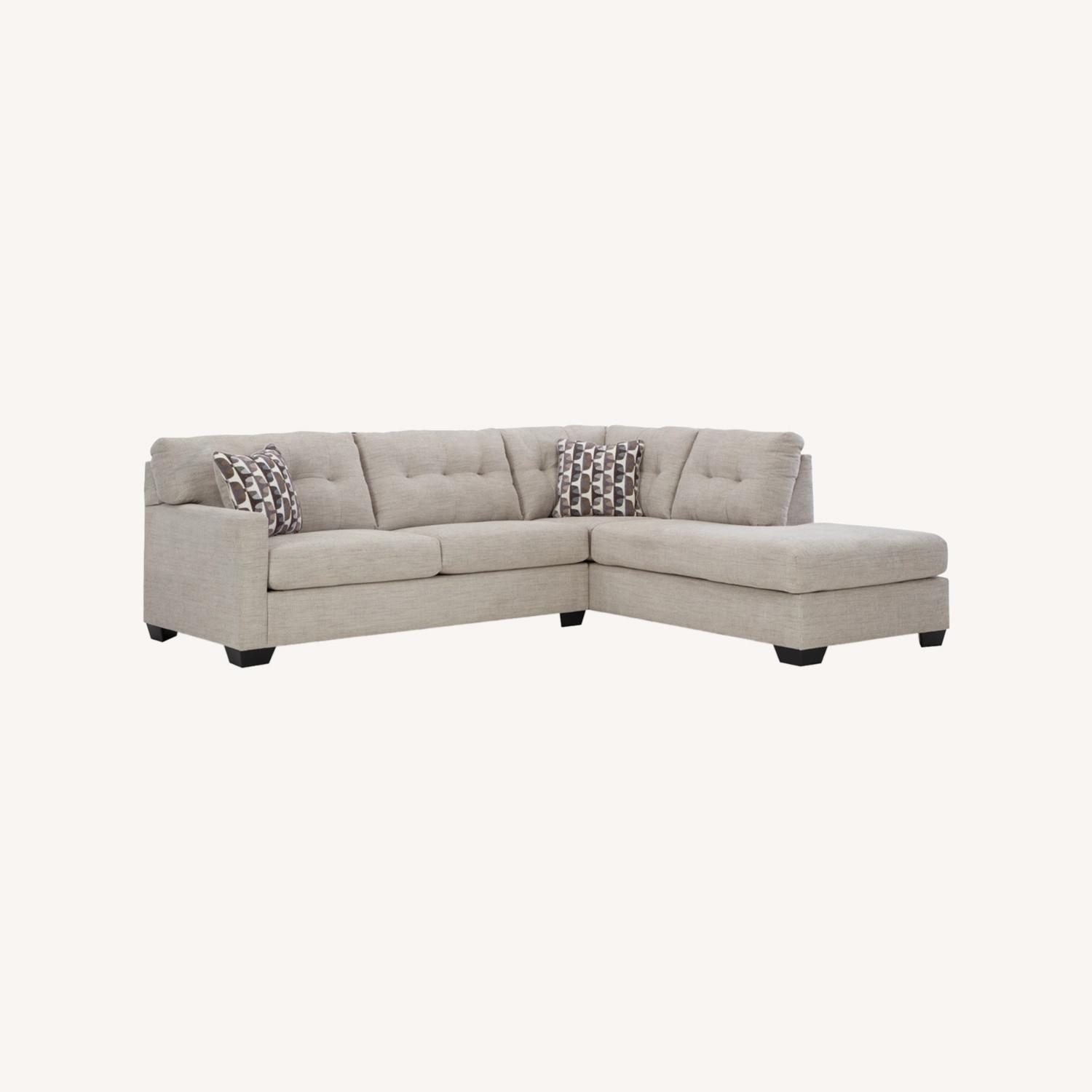 Ashley Gray Sectional Sleeper Sofa - image-0