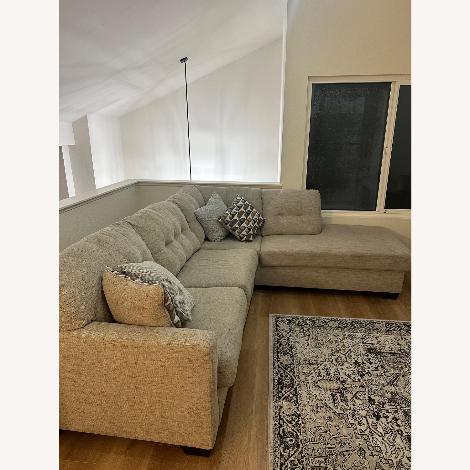 Ashley Gray Sectional Sleeper Sofa - image-3