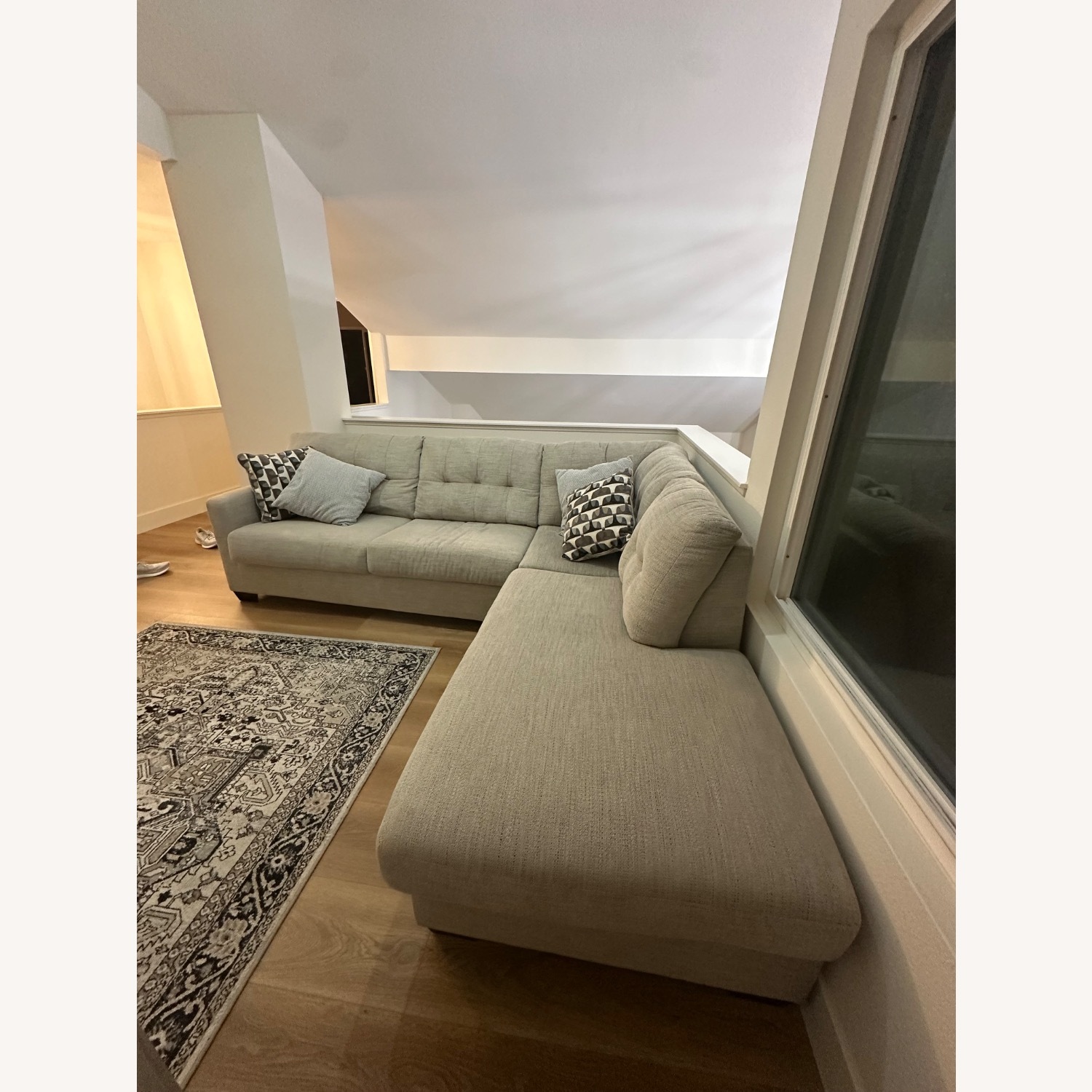 Ashley Gray Sectional Sleeper Sofa - image-2