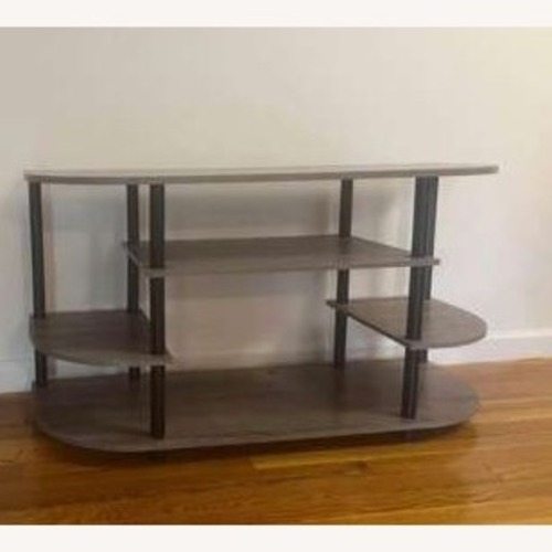 Used Furinno Dark Gray Wood Coffee Table for sale on AptDeco