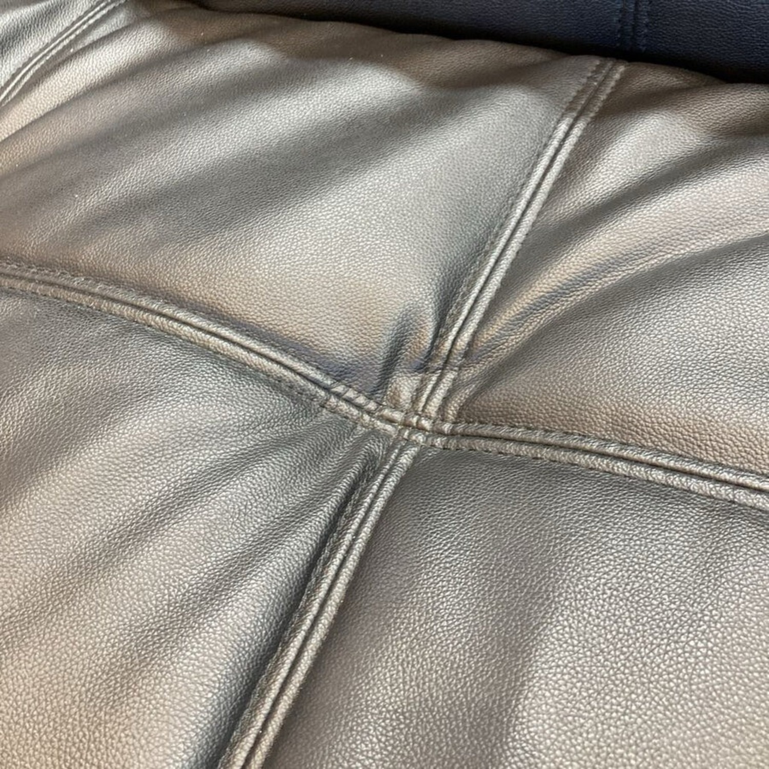 Folding Faux Leather Futon Sofa Furniture - image-10