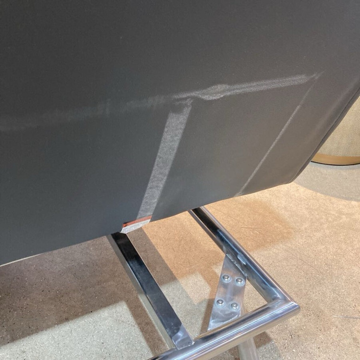 Folding Faux Leather Futon Sofa Furniture - image-6