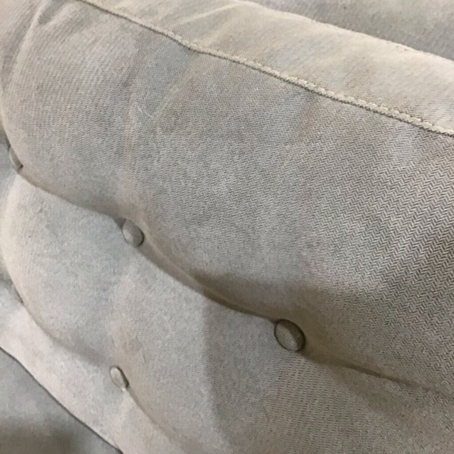 Style Line MCM Button Tufted 3-Seat Sofa Gray - image-6