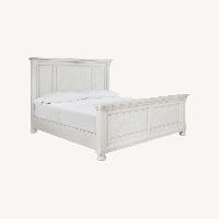 Ashley Furniture White Wood Queen Bed