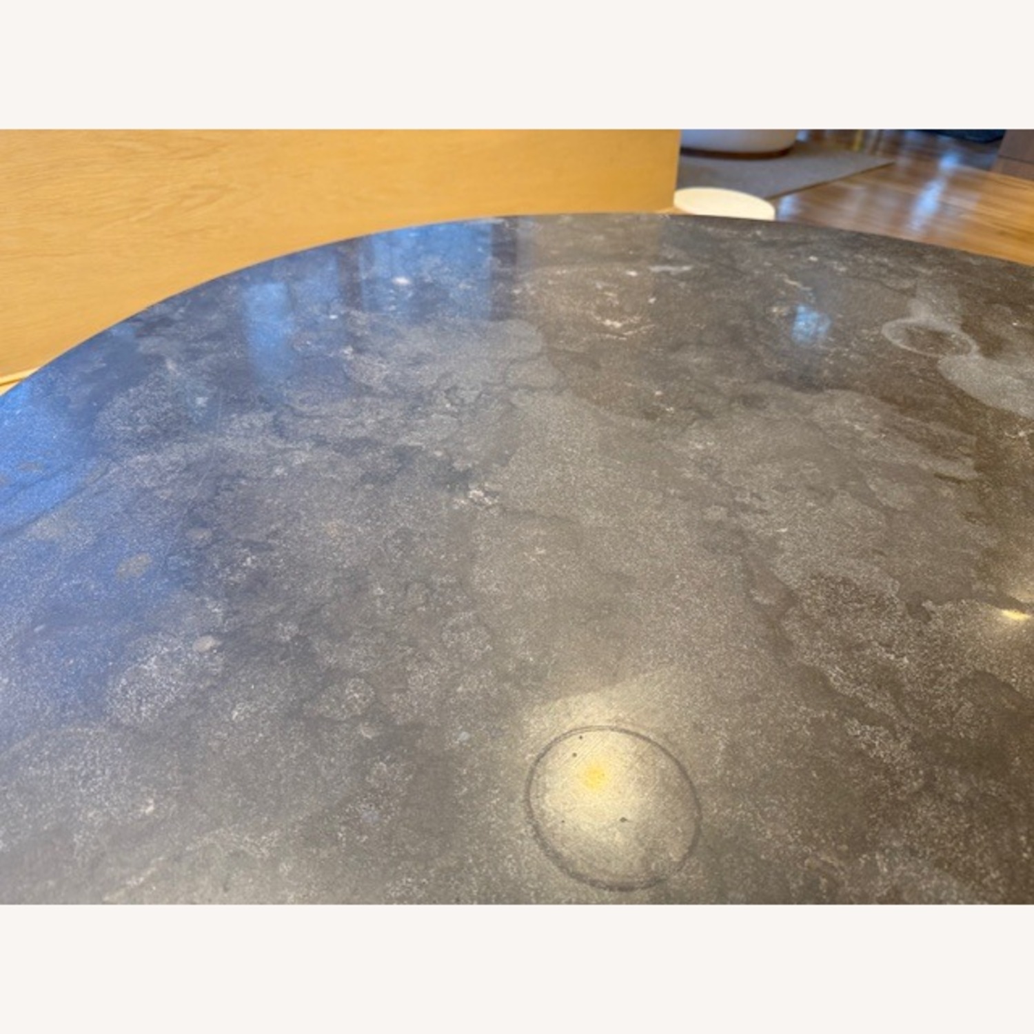 Crate & Barrel Black Stone Dining Table - image-3