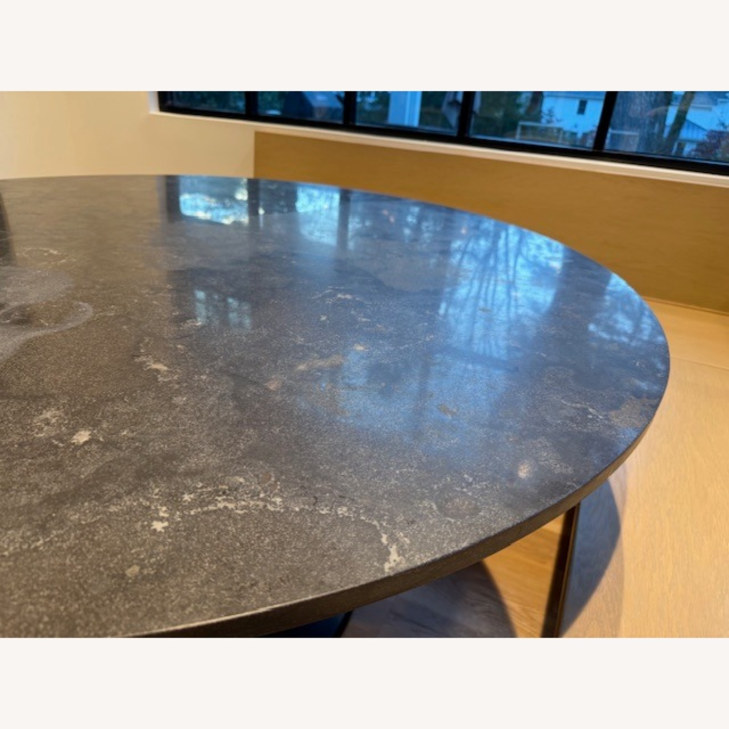 Crate & Barrel Black Stone Dining Table - image-15