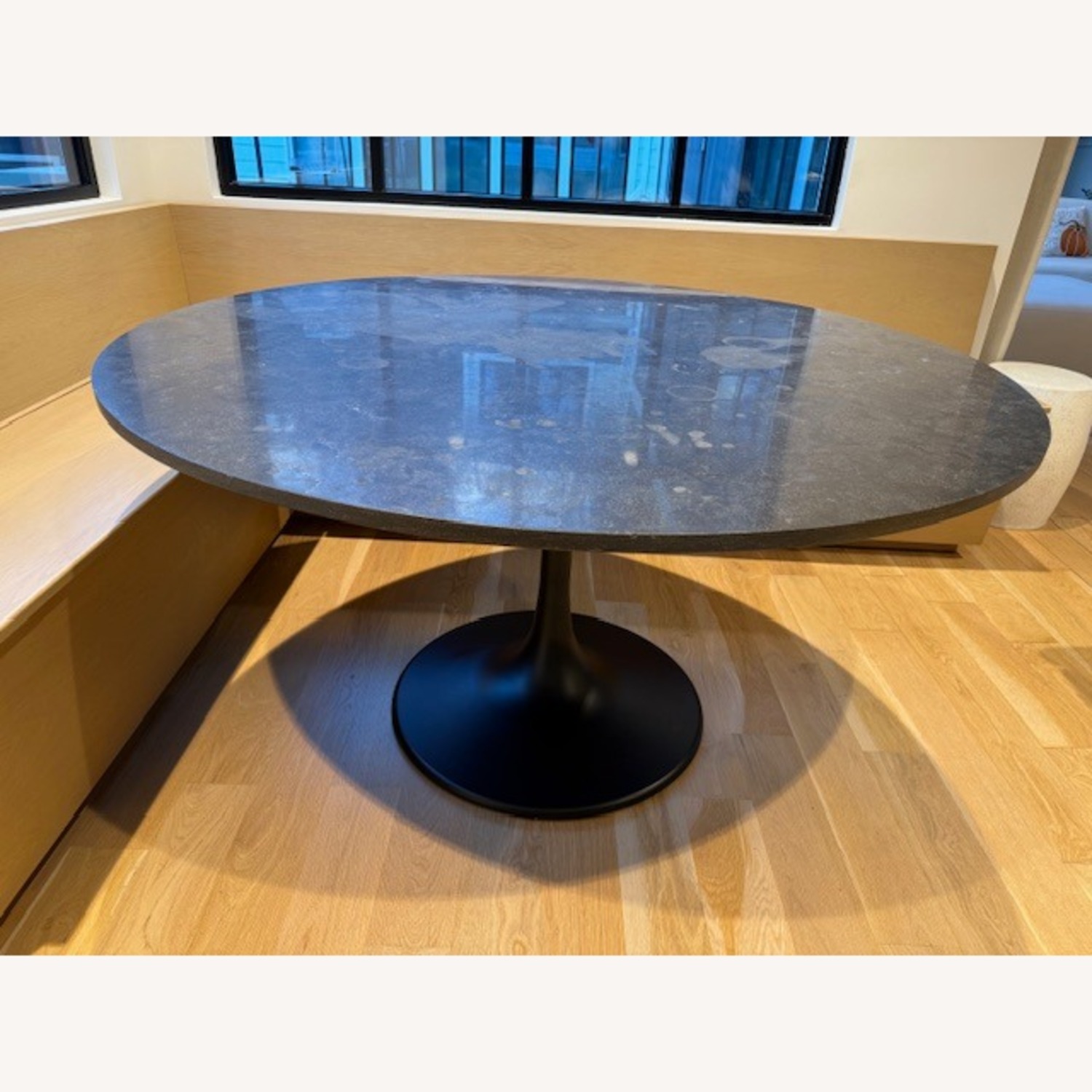 Crate & Barrel Black Stone Dining Table - image-13