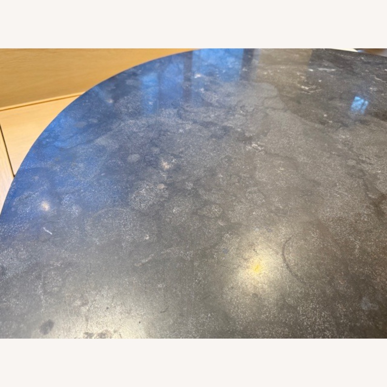 Crate & Barrel Black Stone Dining Table - image-2