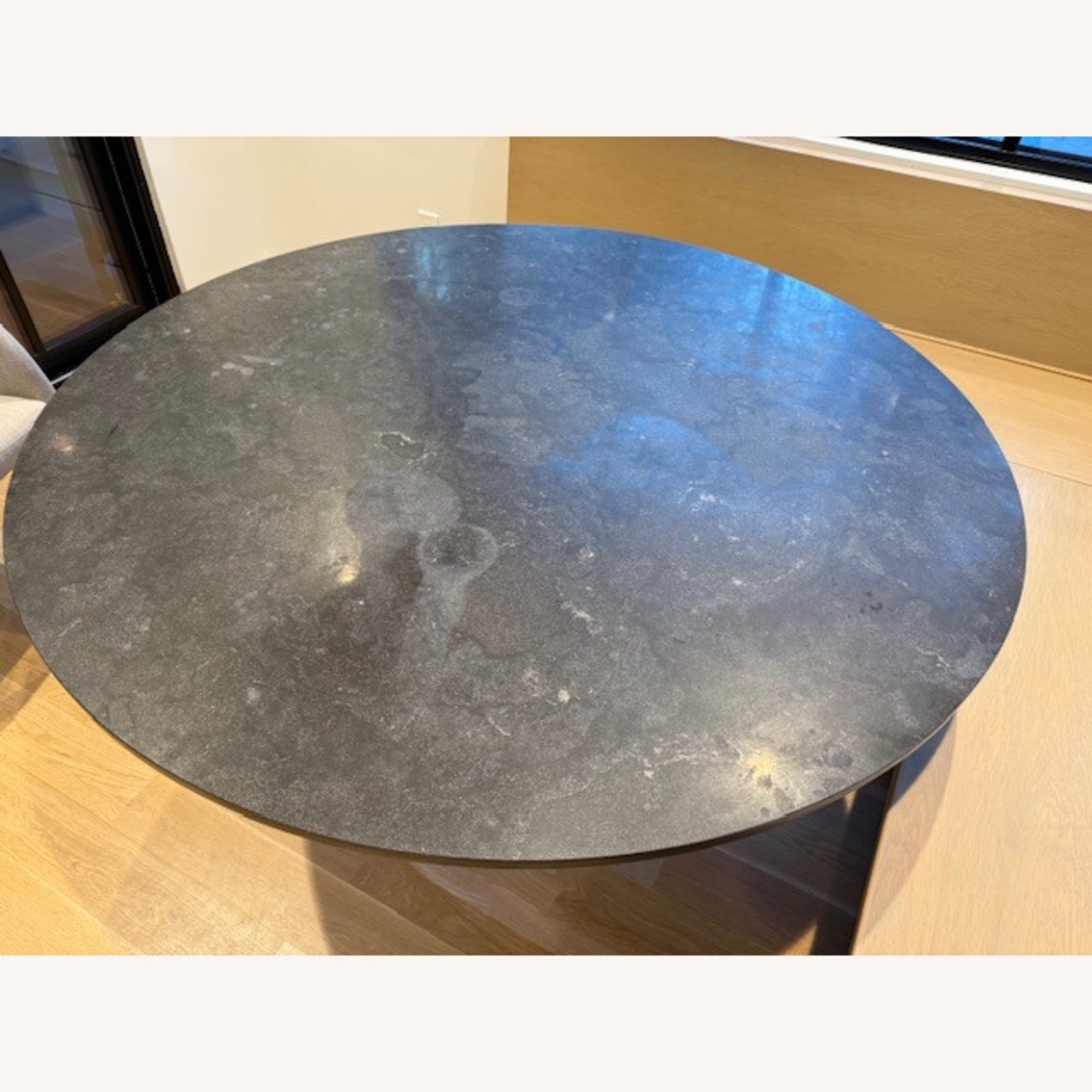 Crate & Barrel Black Stone Dining Table - image-17