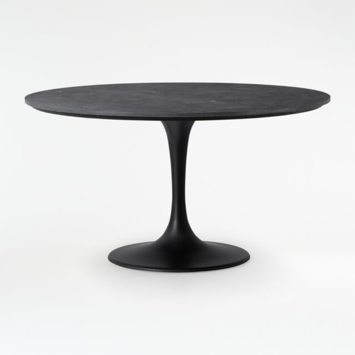 Crate & Barrel Black Stone Dining Table - image-9