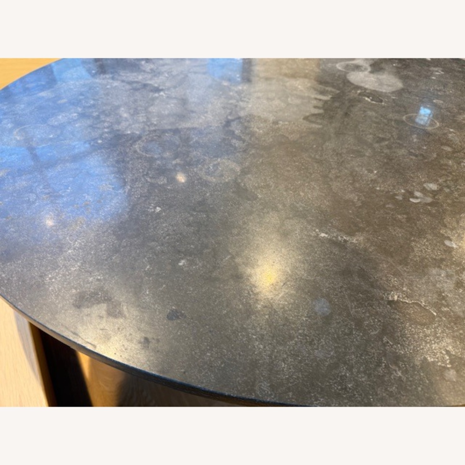 Crate & Barrel Black Stone Dining Table - image-4