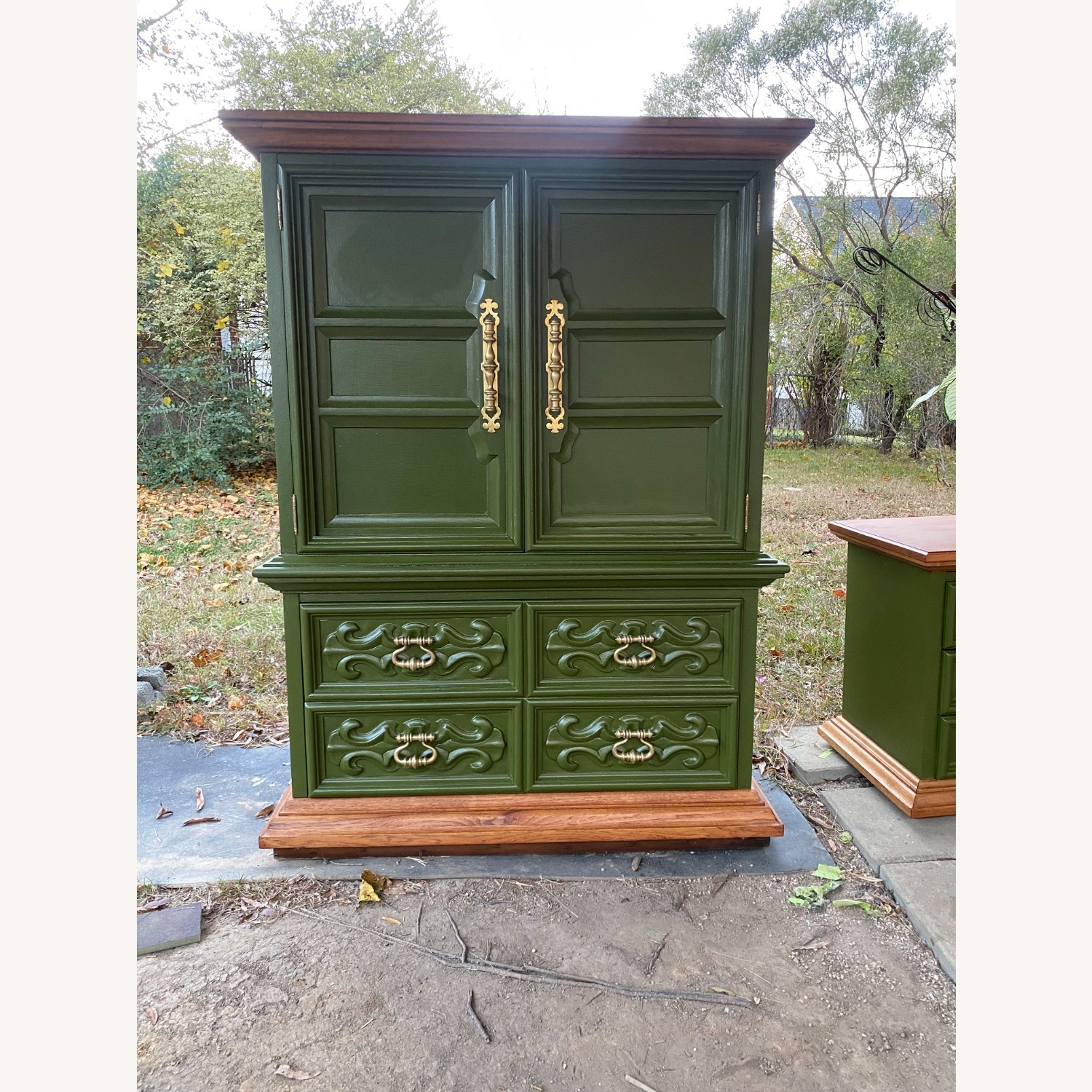 Drexel Valero Green Wood Dresser - image-4