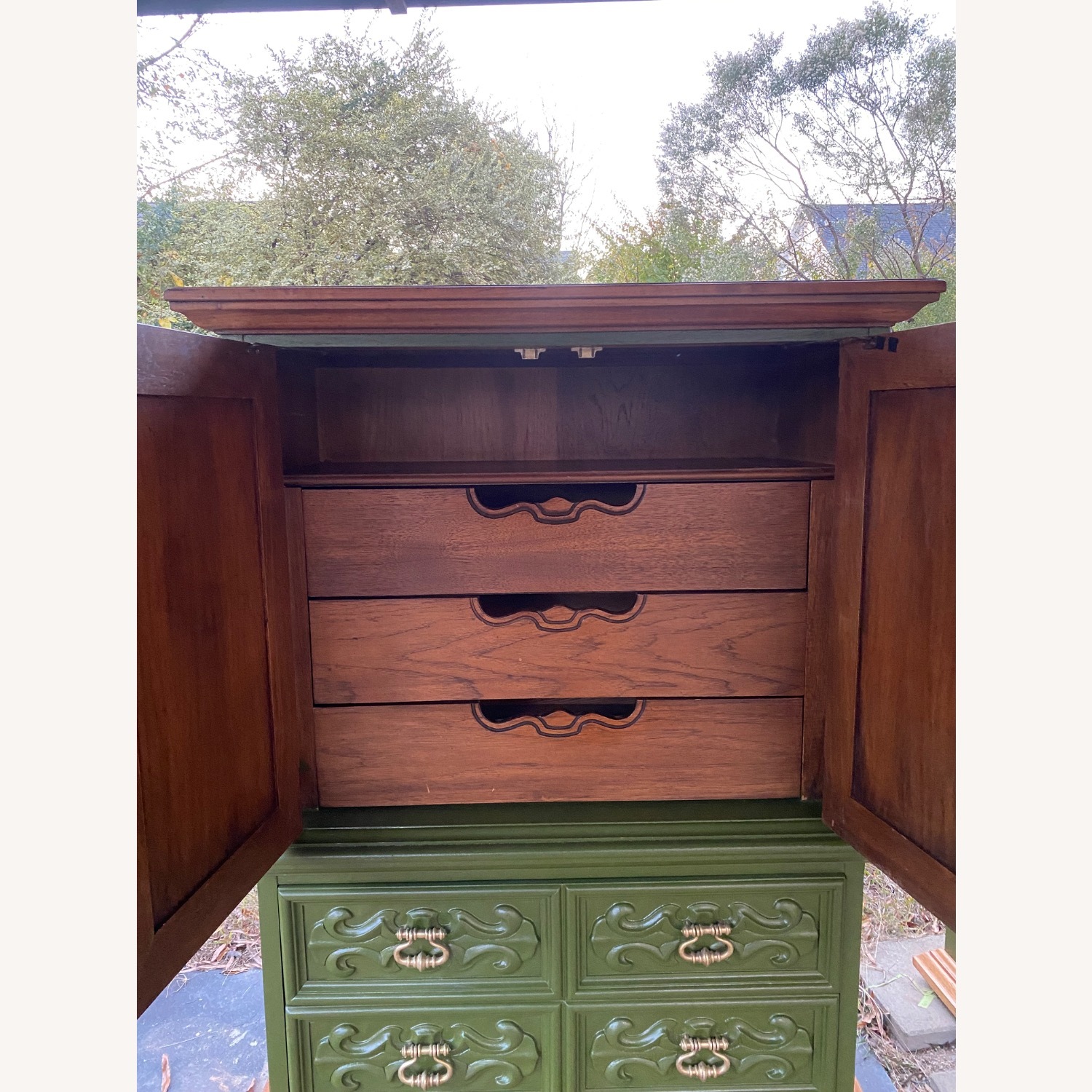 Drexel Valero Green Wood Dresser - image-2