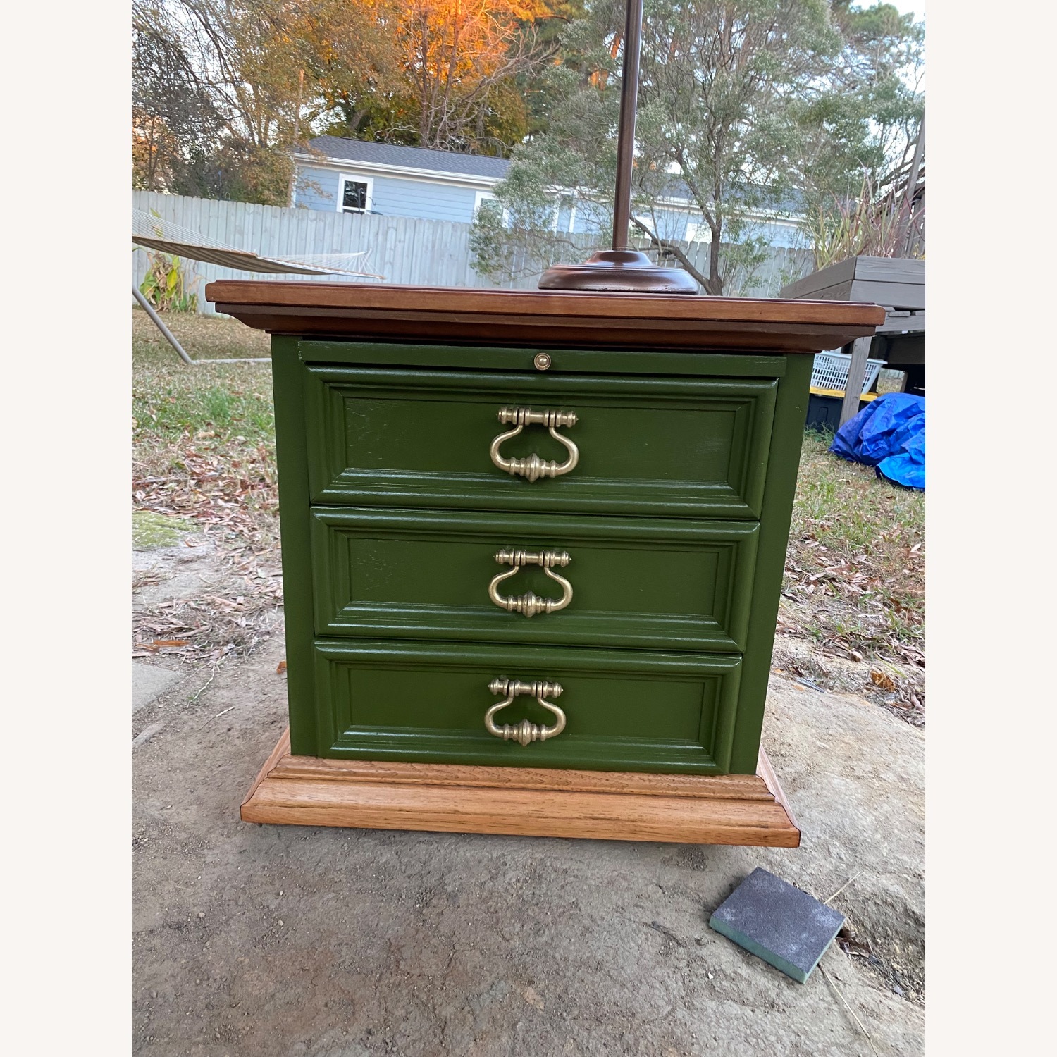 Drexel Valero Green Wood Nightstands - image-1