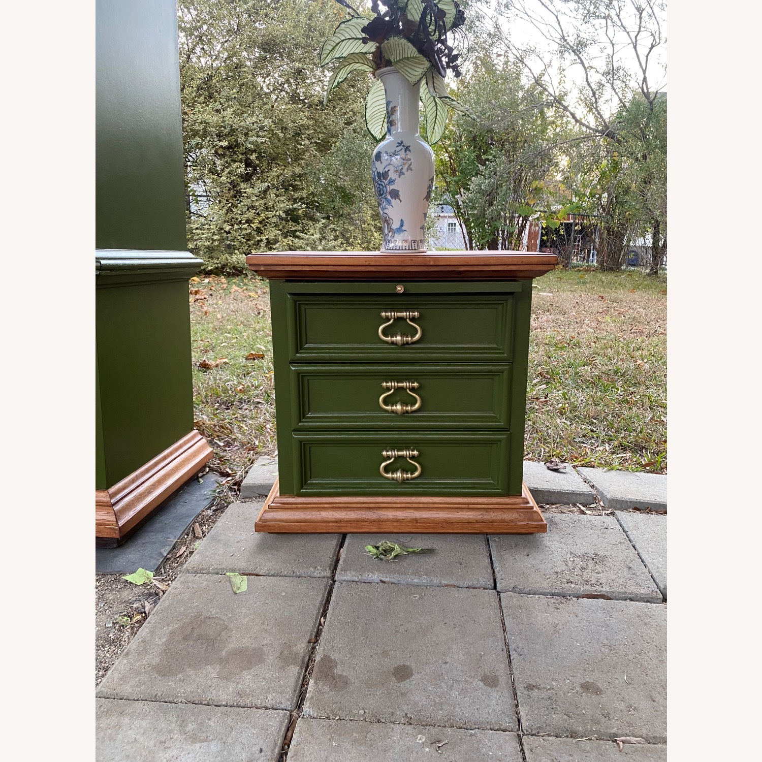 Drexel Valero Green Wood Nightstands - image-2