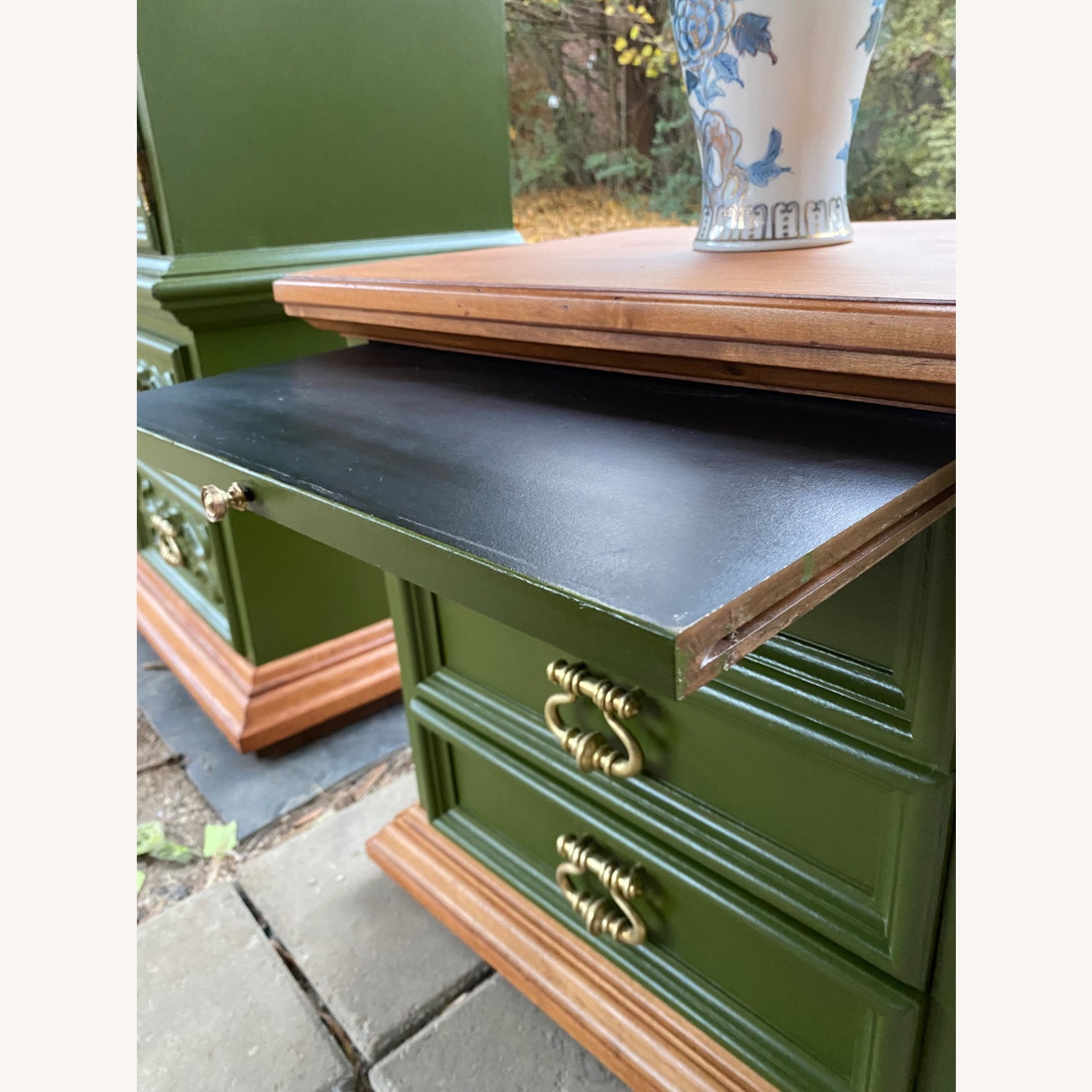 Drexel Valero Green Wood Nightstands - image-4