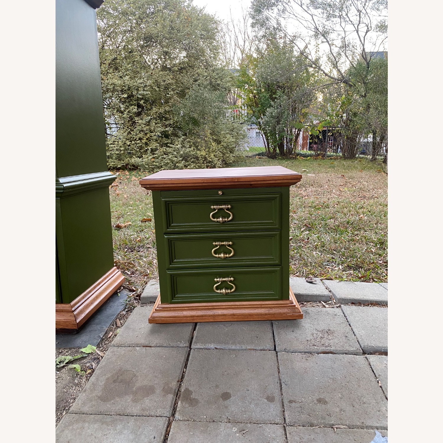 Drexel Valero Green Wood Nightstands - image-6