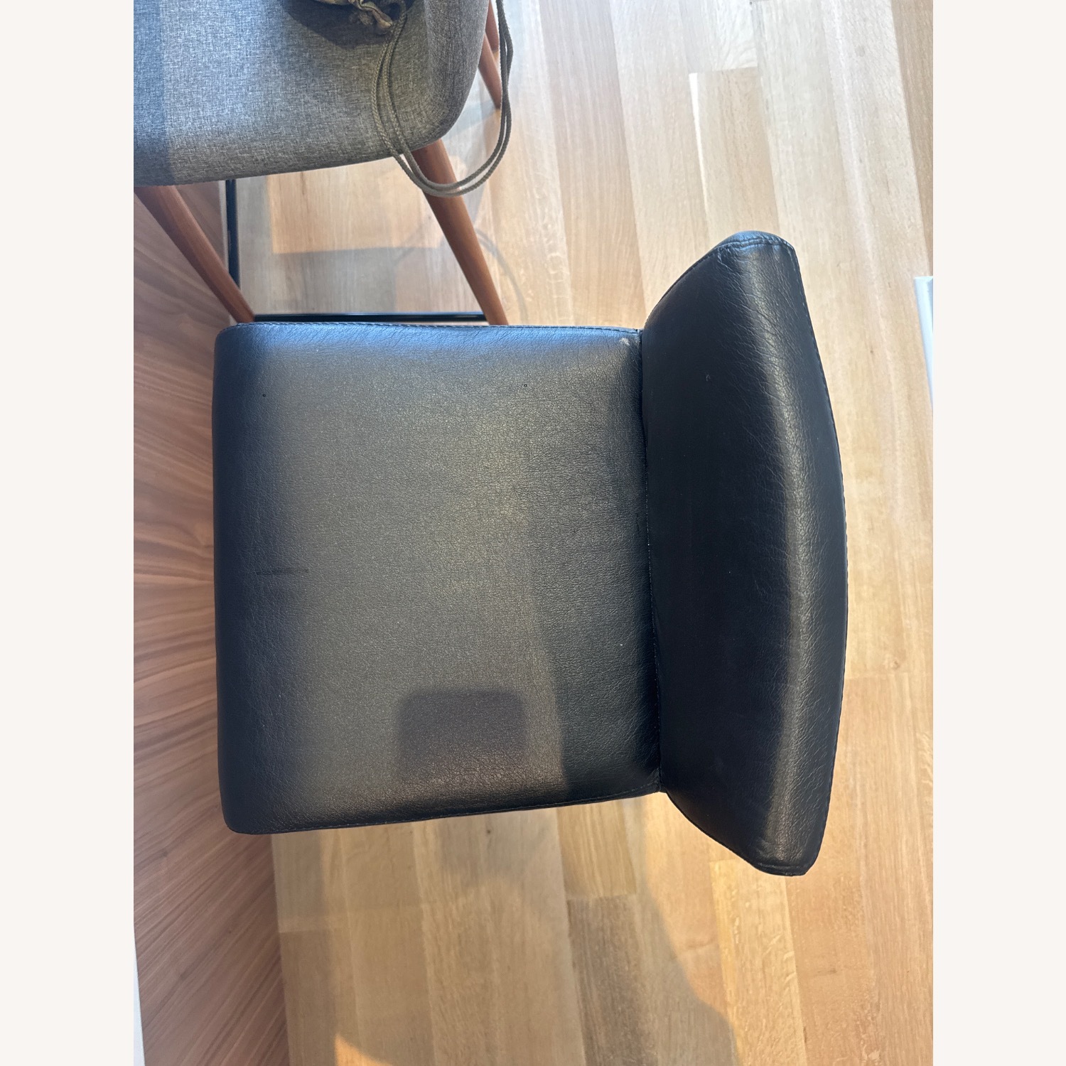 Design Within Reach Black Leather Stools - image-4