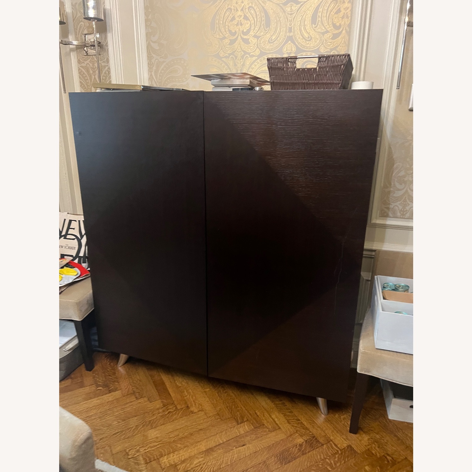 Promemoria Dark Brown Wood Armoire - image-4