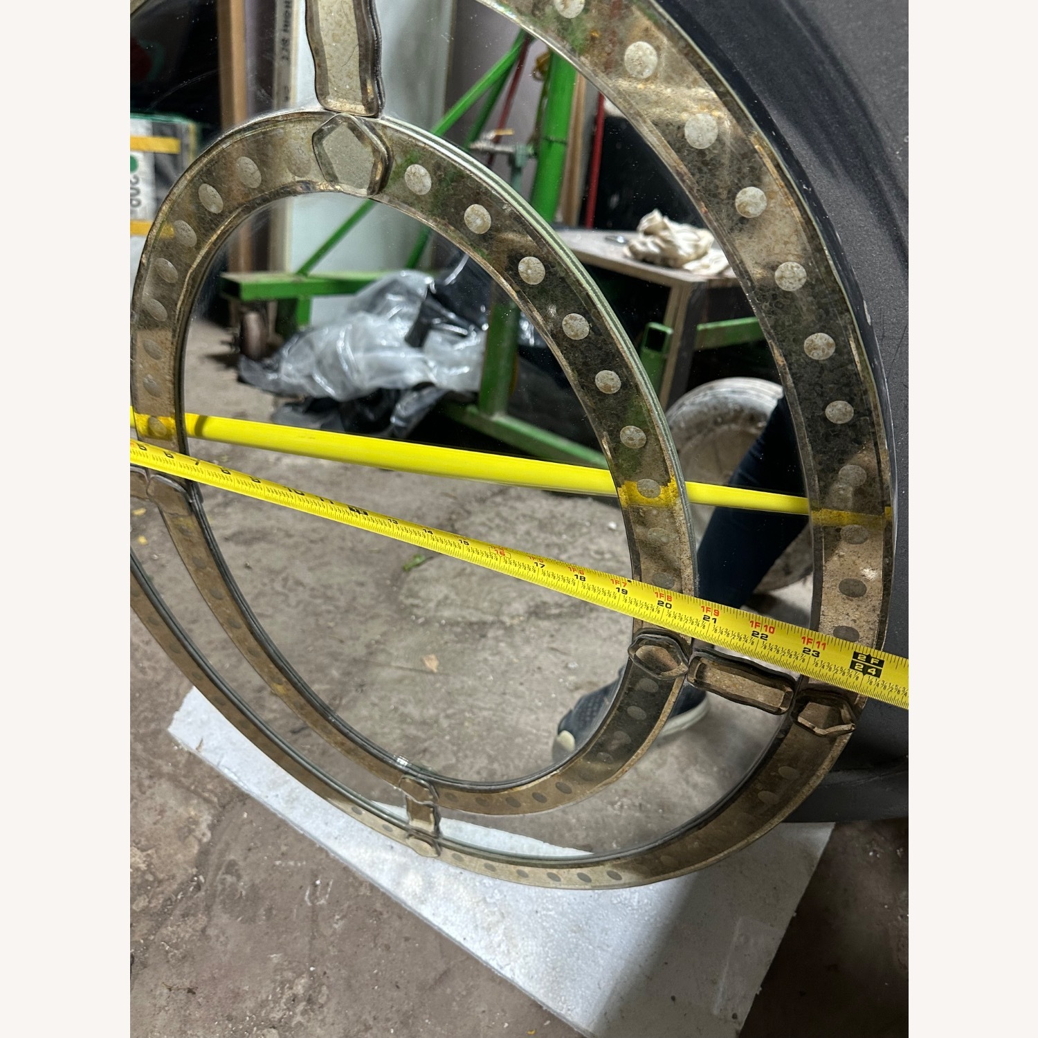 Antique Silver Glass Wall Mirror - image-4