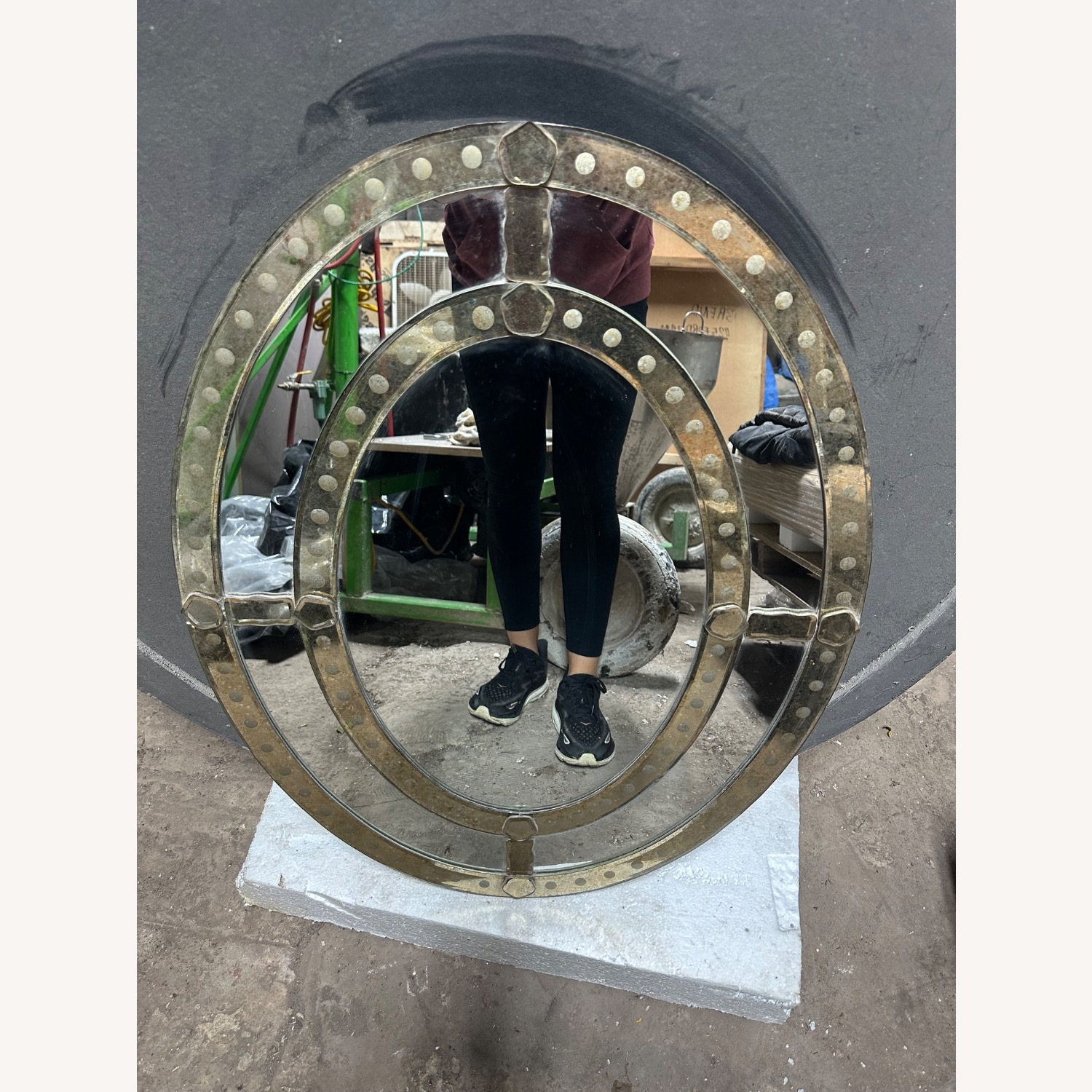 Antique Silver Glass Wall Mirror - image-10