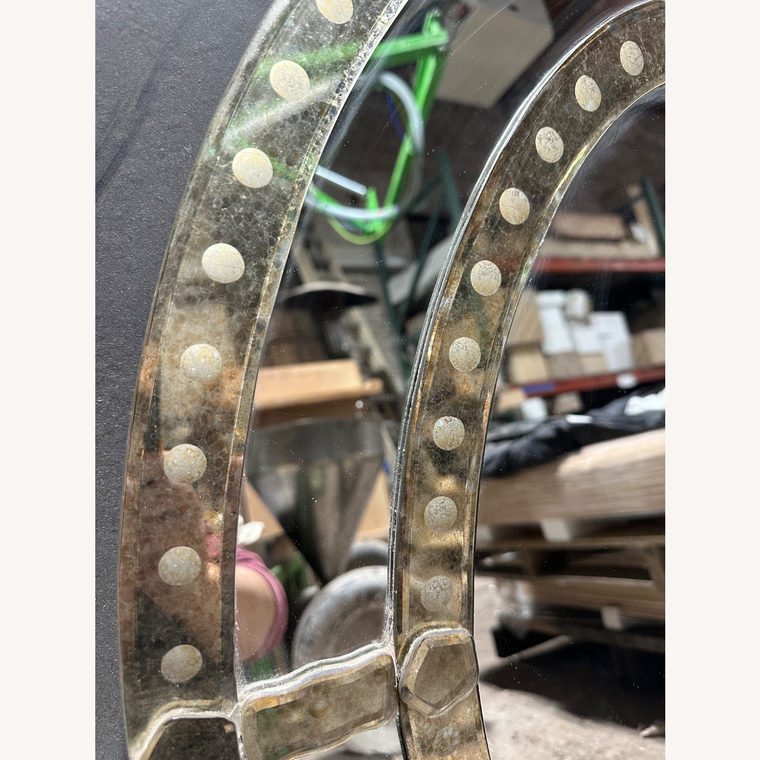 Antique Silver Glass Wall Mirror - image-8